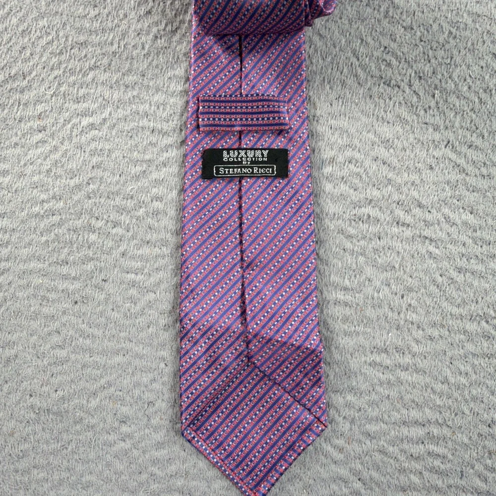 Stefano Ricci Tie Luxury Collection 100% Silk Stripes Sophisticated Dapper ITALY